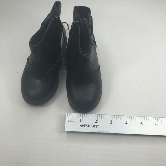 Cat And Jack Boy's Size 7 Black Tiffy Boots New With Tags - Picture 11 of 13
